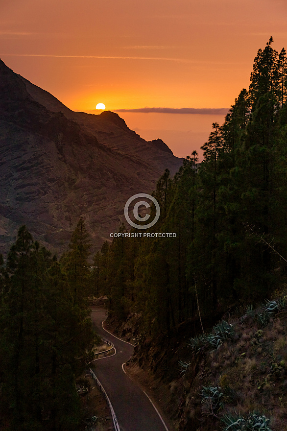 Berrazales sunset - Valle de Agaete